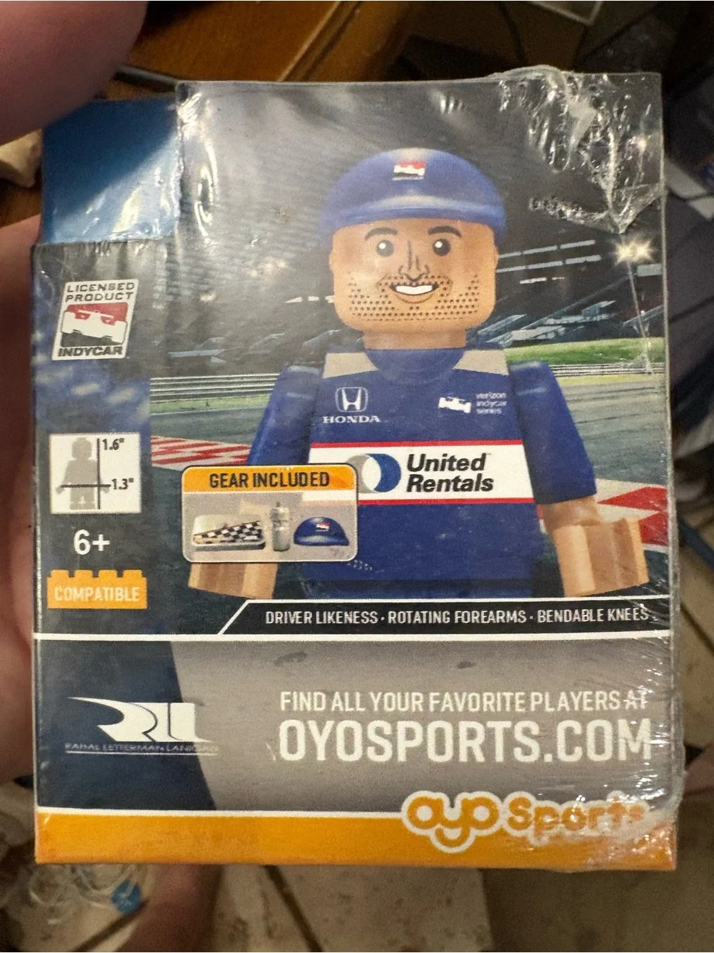 United Rentals Racing Minifigure - Blue